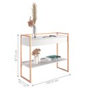 Ver imagem 4 de Conjunto Buffet Compacto e Aparador Industrial Branco Cobre