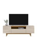 Ver imagem 1 de Rack para Tv até 75 Polegadas Orlando Linea Brasil Tauari/off White Brilho