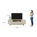 Ver imagem 7 de Rack para Tv até 75 Polegadas Orlando Linea Brasil Tauari/off White Brilho