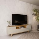 Ver imagem 2 de Rack para Tv até 75 Polegadas Orlando Linea Brasil Tauari/off White Brilho