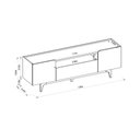 Ver imagem 5 de Rack para Tv até 75 Polegadas Orlando Linea Brasil Tauari/off White Brilho