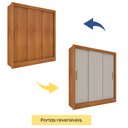 Ver mais imagens de Guarda Roupa Casal com Espelho Valência/ Malibu 03 Portas 04 Gavetas Tcil Móveis