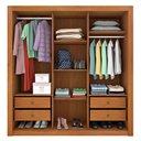 Ver imagem 3 de Guarda Roupa Casal com Espelho Valência/ Malibu 03 Portas 04 Gavetas Tcil Móveis