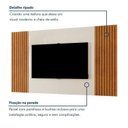 Ver imagem 3 de Conjunto Painel + Rack Vertex Painel Off White/Naturalle Rack Naturalle Mavaular