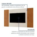 Ver imagem 2 de Conjunto Painel + Rack Vertex Painel Off White/Naturalle Rack Naturalle Mavaular