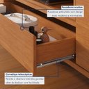 Ver mais imagens de Conjunto Painel + Rack Vertex Painel Off White/Naturalle Rack Naturalle Mavaular