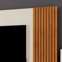 Ver imagem 4 de Conjunto Painel + Rack Vertex Painel Off White/Naturalle Rack Naturalle Mavaular