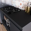 Ver imagem 7 de Kit 2 Balcão para Cooktop 5 Bocas 0,80m e 1,05m Turim Preto