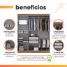 Guarda Roupas Casal 6 Portas 2 Gavetas Prime Maxel - 4