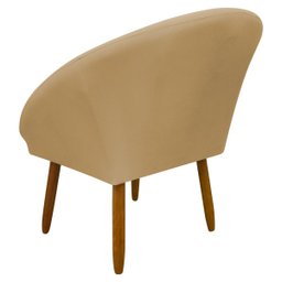 Poltrona Decorativa para Sala Recepção Manicure Consultório Stella Suede - 5