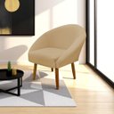 Ver imagem 1 de Poltrona Decorativa para Sala Recepção Manicure Consultório Stella Suede