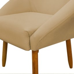 Poltrona Decorativa para Sala Recepção Manicure Consultório Stella Suede - 7