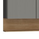 Ver imagem 6 de Armário de Cozinha e Balcão com Pia 120cm Lina K02 Gris/Freijó - Mpozenato