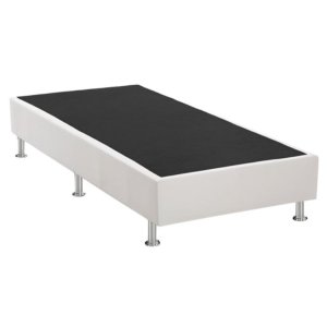 Base Cama Box Solteiro - Tcs 134 Sintético Preto