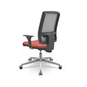 Ver imagem 3 de Cadeira Brizza Presidente Plaxmetal Base Aluminio Back System Tela Cinza Assento Rose T88