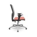 Ver imagem 2 de Cadeira Brizza Presidente Plaxmetal Base Aluminio Back System Tela Cinza Assento Rose T88