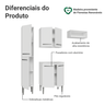 Armário de Cozinha Compacta 156cm Emilly Madesa Branco 03 - 5