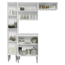 Ver imagem 6 de Armário de Cozinha Compacta 156cm Emilly Madesa Branco 03