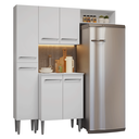 Ver imagem 3 de Armário de Cozinha Compacta 156cm Emilly Madesa Branco 03