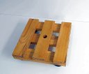 Ver imagem 1 de Suporte Para Vasos De Plantas Com Rodinhas 35x35 Cm