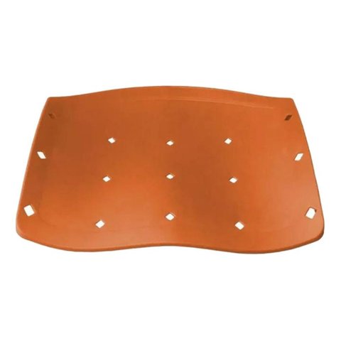 Assento Ergoplax Plástico Laranja Cadeira Iso