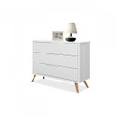 Ver imagem 2 de Cômoda de Bebê 3 Gavetas Old Clean Retrô Planet Baby