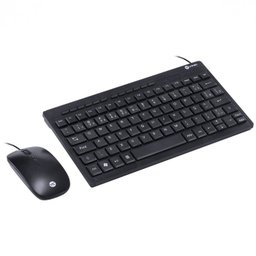 COMBO MINI TECLADO CHOCOLATE + MOUSE CORP FLAT ABNT2/1200DPI 1.8M PRETO - DC120 - 1