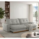 Ver imagem 1 de Sofá Argo Linho Cinza 250 Cm B25 Cm Meu Sofá Online