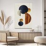 Quadro Decorativo para Sala Quarto Hall 90x60 Abstrato Geomêtrico em Canvas - 1