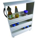 Ver imagem 1 de Balcão porta temperos condimentos com rodízios cozinha