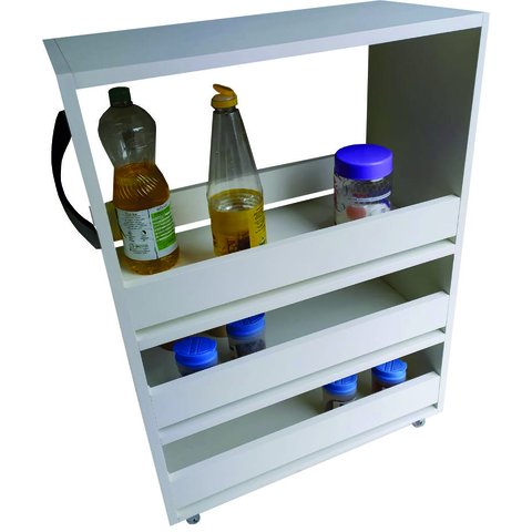 Balcão porta temperos condimentos com rodízios cozinha