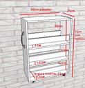 Ver imagem 2 de Balcão porta temperos condimentos com rodízios cozinha