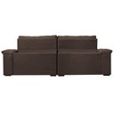 Ver imagem 6 de Sofá Retrátil e Reclinável 3,15m Molas Ensacadas Cama inBox Big Home com Bordado 3D Velusoft Caf