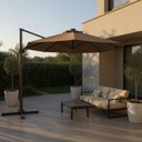 Ver imagem 1 de Ombrelone Articulado com LED 3m Redondo Piscina Cancún Rivatti