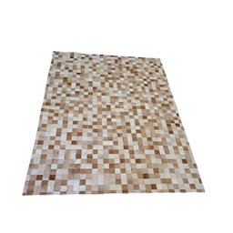 Tapete de Couro Quadriculado 2,00 X 1,50 M Bege - 2