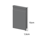 Ver imagem 2 de Rodapé Poliestireno 15cm Frisado Cinza 51015CZ Arquitech