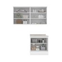 Ver imagem 5 de Lavanderia Modulada 03 Peças 100% MDF Branco Hp/Calcare Emilly
