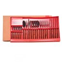 Ver imagem 2 de Faqueiro 24 Peças Simonaggio Mogno Elementos de Aço Inox com Estojo de Papelão