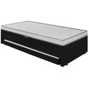 Ver imagem 2 de Cama Box Conjugada Solteiro 88x188 c/ Baú e Cama Auxiliar Maya Preto