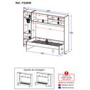 Ver imagem 4 de Cama Solteiro com Guarda-roupa para Colchão 88 X 188 Cm Multimóveis Fg2650 Branca