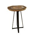Ver imagem 1 de Mesa Chapa Grossa de Ágata Natural com Base em x