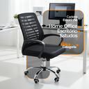 Ver imagem 3 de Cadeira de Escritório Oficial Esteirinha Mesh Ergonômica Giratória - Preto - 10