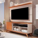 Ver imagem 2 de Rack com Painel Th Shop para TV 60 Polegadas MDP Off White Nature Germai Móveis