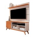 Ver imagem 1 de Rack com Painel Th Shop para TV 60 Polegadas MDP Off White Nature Germai Móveis