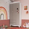 Conjunto para Quarto Infantil com Guarda-roupa e Cômoda Trocador Encanto - 8