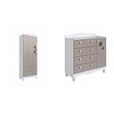 Ver imagem 2 de Conjunto para Quarto Infantil com Guarda-roupa e Cômoda Trocador Encanto