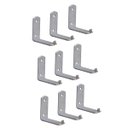 Ver imagem 1 de Kit 9 Suporte Para Extintor de Incêndio Chapa L 2 Furo 6x5cm Duralar 09Xe1558METAL