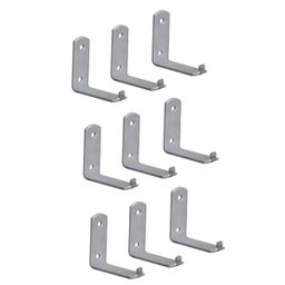 Kit 9 Suporte Para Extintor de Incêndio Chapa L 2 Furo 6x5cm Duralar 09Xe1558METAL - 1