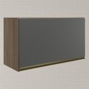 Ver imagem 2 de Armario Aereo Basc Mdf 60 Cm Kali 16337 Carvalho Toq Chumbo Nicioli