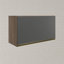 Ver imagem 6 de Armario Aereo Basc Mdf 60 Cm Kali 16337 Carvalho Toq Chumbo Nicioli